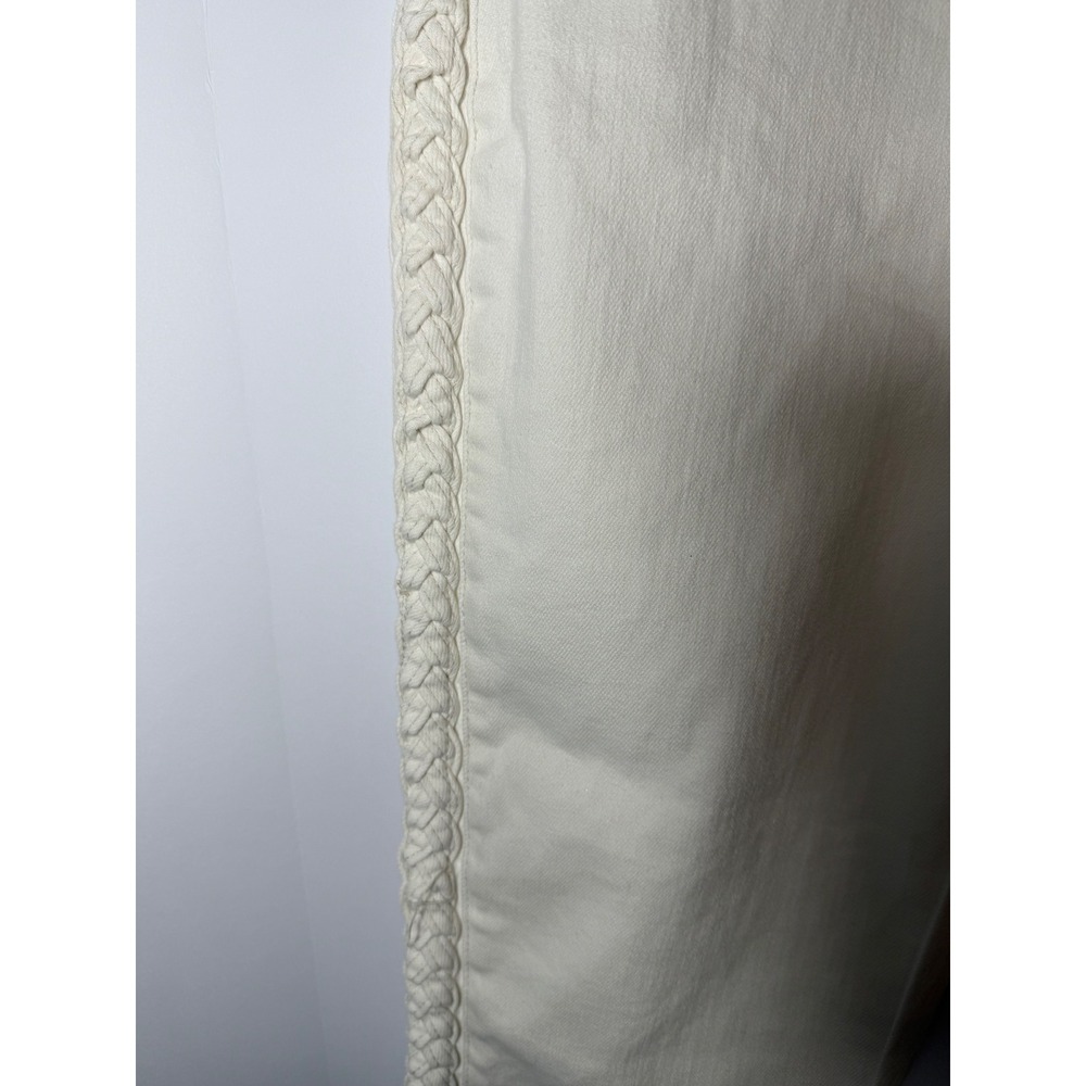 Judy Blue Los Angeles White Denim Jeans Relaxed Fit Braided Trim‎ Women - Picture 7 of 14